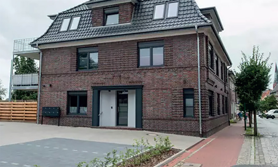 6-Familienhauses in Massivbauweise